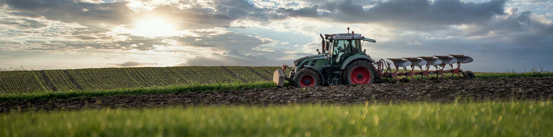 tractor in field